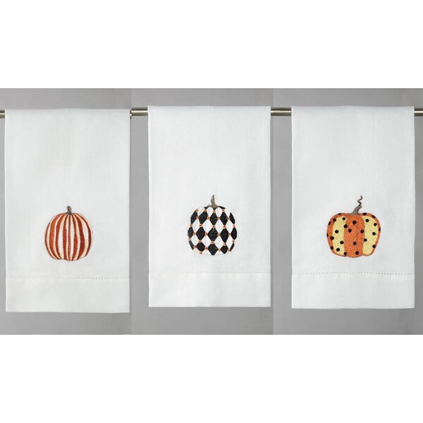 Tarifa 14 x 22 in. Printed Pumpkins GT 3 Design Kitchen Towel, Set of 6 - TA3121475