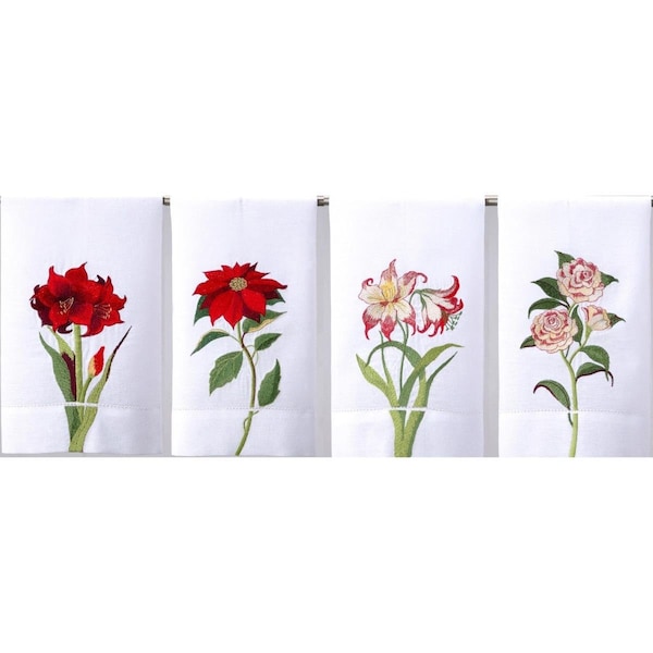 Peking Handicraft 14 x 22 in. Winter Garden GT Design Kitchen Towel, 4PK - 04SW46WC