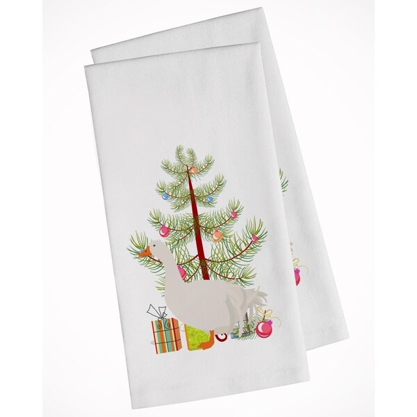 Carolines Treasures Sebastopol Goose Christmas White Kitchen Towel, 2PK - BB9269WTKT