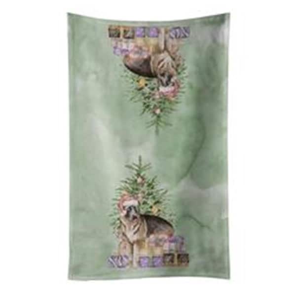 Carolines Treasures 25 x 15 in. Christmas German Shepherd Kitchen Towel, Multi Color - CK8237KTWL