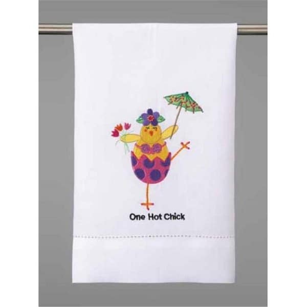 Peking Handicraft 14 x 22 in. One Hot Chick GT 1 Design Kitchen Towel - 04CEL30WC