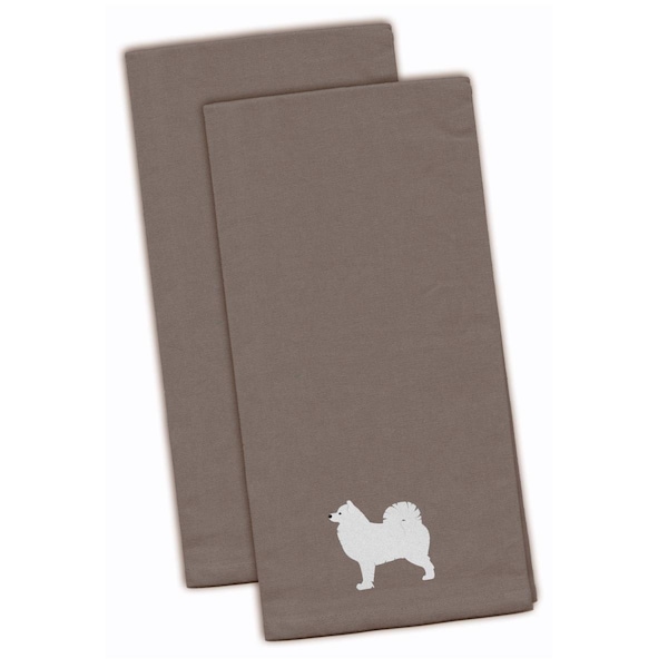 Carolines Treasures Samoyed Gray Embroidered Kitchen Towel - BB3459GYTWE