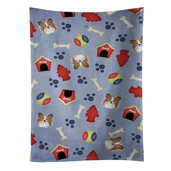 Carolines Treasures Dog House Collection Papillon Kitchen Towel - BB4027KTWL