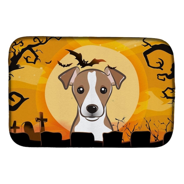 Carolines Treasures Halloween Jack Russell Terrier Dish Drying Mat - BB1818DDM