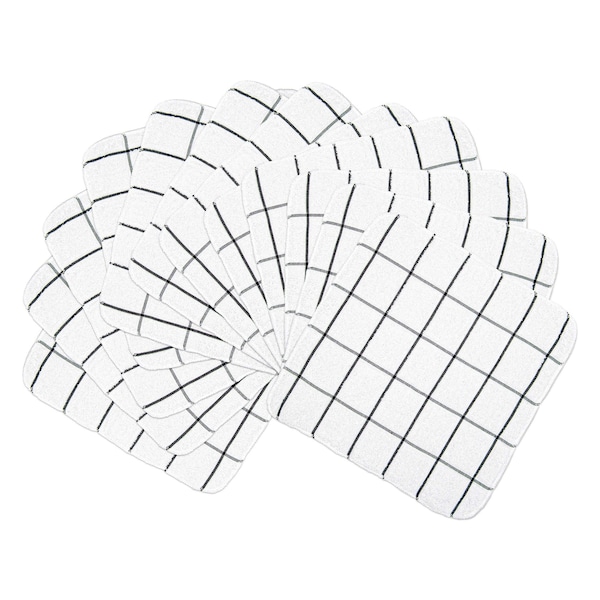 Monarch Brands Cooks Linen Dishcloths, 12in x 12in , Black, 144PK - DISH-BLACK-CS
