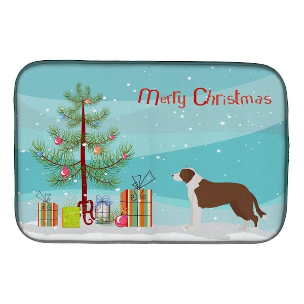Carolines Treasures Borador Christmas Tree Dish Drying Mat - CK3807DDM