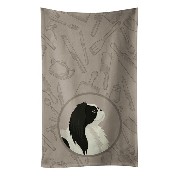 Carolines Treasures Japanese Chin in the Kitchen Kitchen Towel - CK2195KTWL