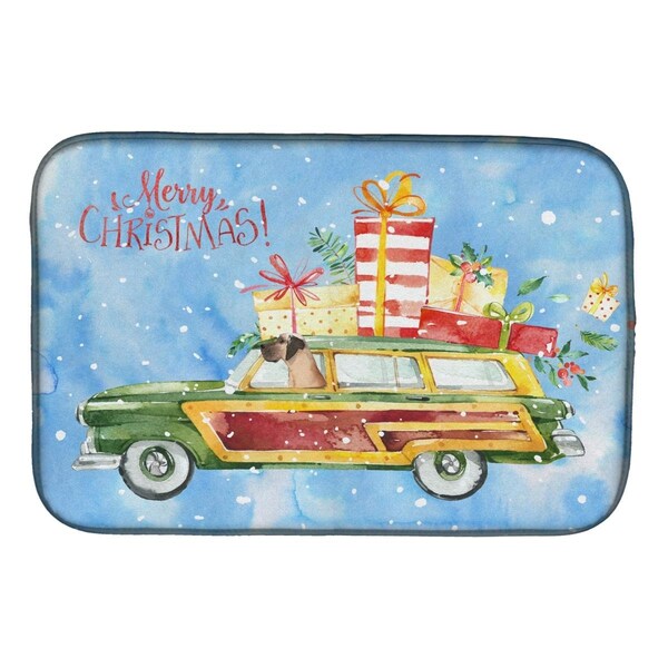 Carolines Treasures Merry Christmas Great Dane Dish Drying Mat - CK2456DDM