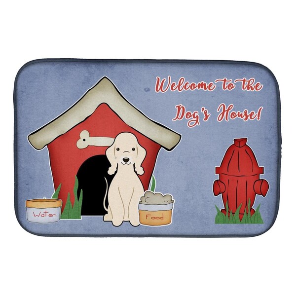 Carolines Treasures Dog House Collection Bedlington Terrier Sandy Dish Drying Mat - BB2845DDM