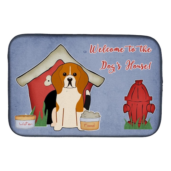 Carolines Treasures Dog House Collection Beagle Tricolor Dish Drying Mat - BB2794DDM