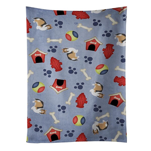 Carolines Treasures Dog House Collection Sheltie Shetland Sheepdog Kitchen Towel - BB4118KTWL