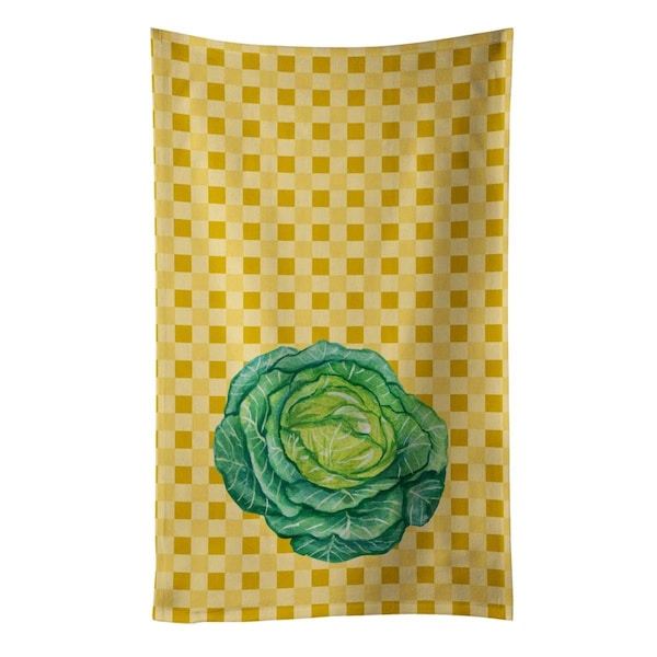 Carolines Treasures Cabbage on Basketweave Kitchen Towel - BB7187KTWL