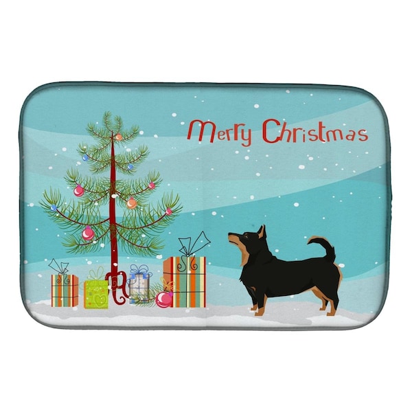 Carolines Treasures Lancashire Terrier Christmas Tree Dish Drying Mat - CK3550DDM