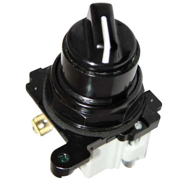 Interruptor selector sin iluminación Eaton, 30 mm, 2 posiciones, palanca - E34VFBK1-1X