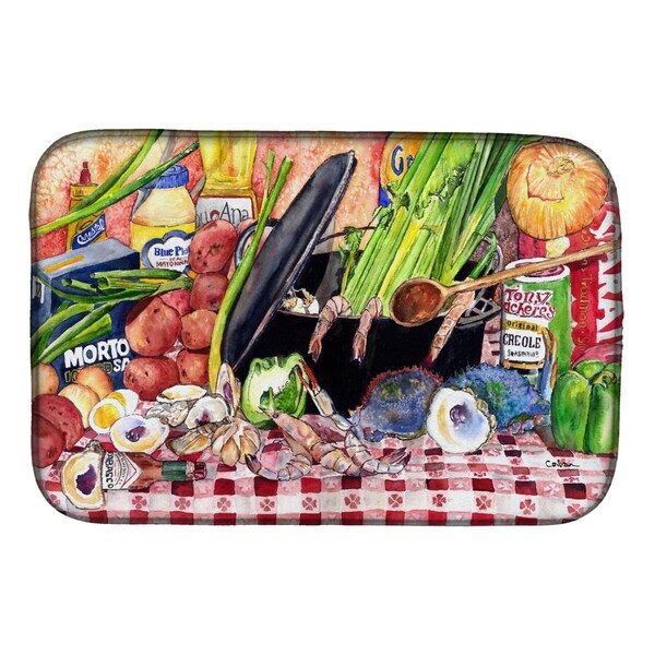 Carolines Treasures Gumbo & Potato Salad Dish Drying Mat - 8825DDM