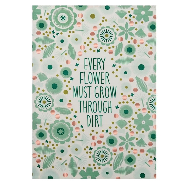Tarifa 18 x 25 in. Stitchy Floral Kitchen Towel, 4PK - TA3685843