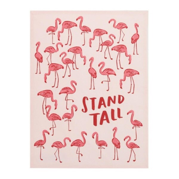 Peking Handicraft 18 x 25 in. Flamingo Stand Tall Kitchen Towel, 2PK - 04HLL37C