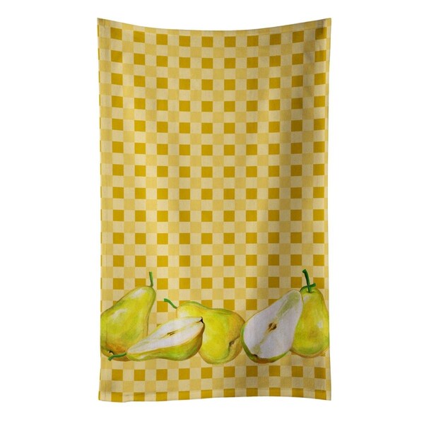 Carolines Treasures Pears on Basketweave Kitchen Towel - BB7179KTWL