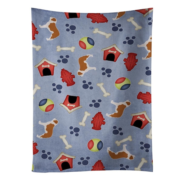 Carolines Treasures Saint Bernard Dog House Collection Kitchen Towel - BB3976KTWL