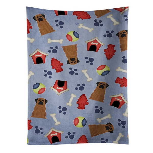 Carolines Treasures Dog House Collection Mastiff Brindle Kitchen Towel - BB2628KTWL