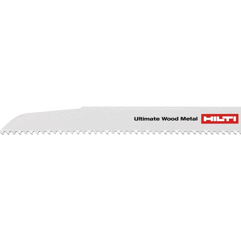Hilti 12 pulgadas 6 TPI Hoja de sierra reciproca Ultimate Wood Metal SRB WDX (paquete de 20) - 2194395