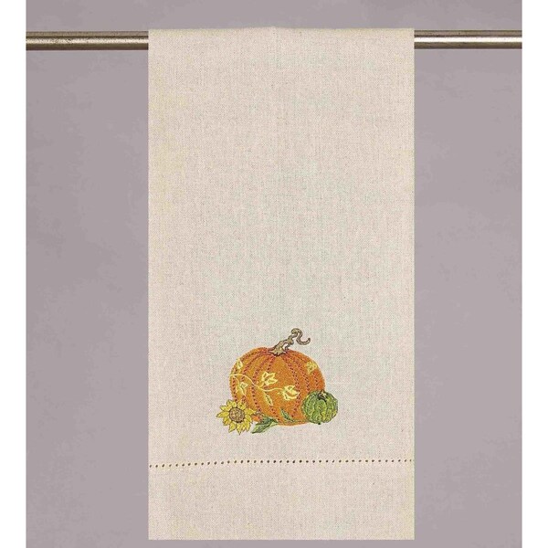 Peking Handicraft 14 x 22 in. Autumn Still Life 1 Design GT Kitchen Towel, Set of 8 - 04SERX404EC