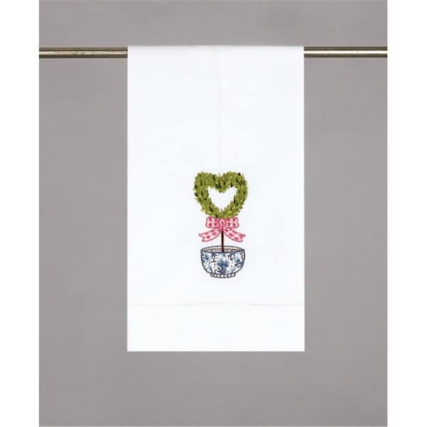 Tarifa 14 x 22 in. Heart Topiary GT 1 Design Kitchen Towel, 8PK - TA3121497