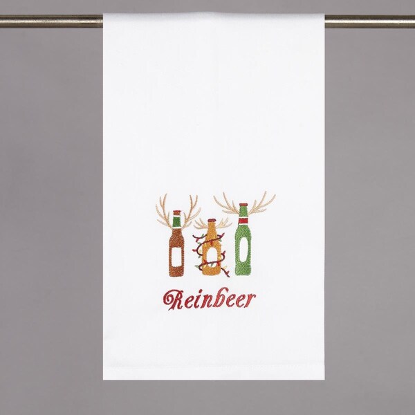 Peking Handicraft 16 x 25 in. Reinbeer Kitchen Towel, 4PK - 04TG228WC