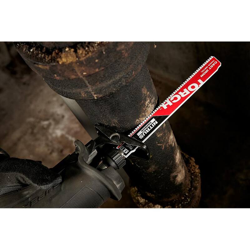 Set de hojas de sierra reciproca bimetálicas para corte de madera/metal de Milwaukee (10 piezas) con hoja reciproca 9 in. 7 TPI TORCH Nitrus (paquete de 2) - 49-22-1110-48-00-5262-48-00-5262