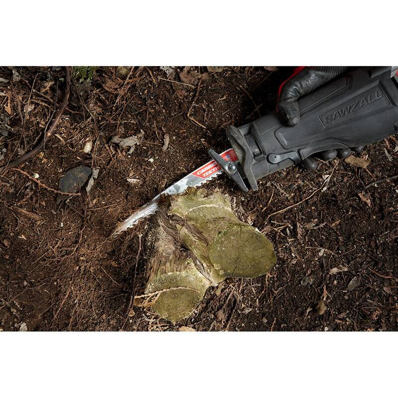 Milwaukee SAWZALL 9 pulgadas 8 TPI Juego de hojas de sierra reciproca Metal Cutting NITRUS Torch PACKOUT Kit (paquete de 15 piezas) - 49-22-5641
