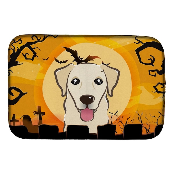 Carolines Treasures Halloween Golden Retriever Dish Drying Mat - BB1810DDM