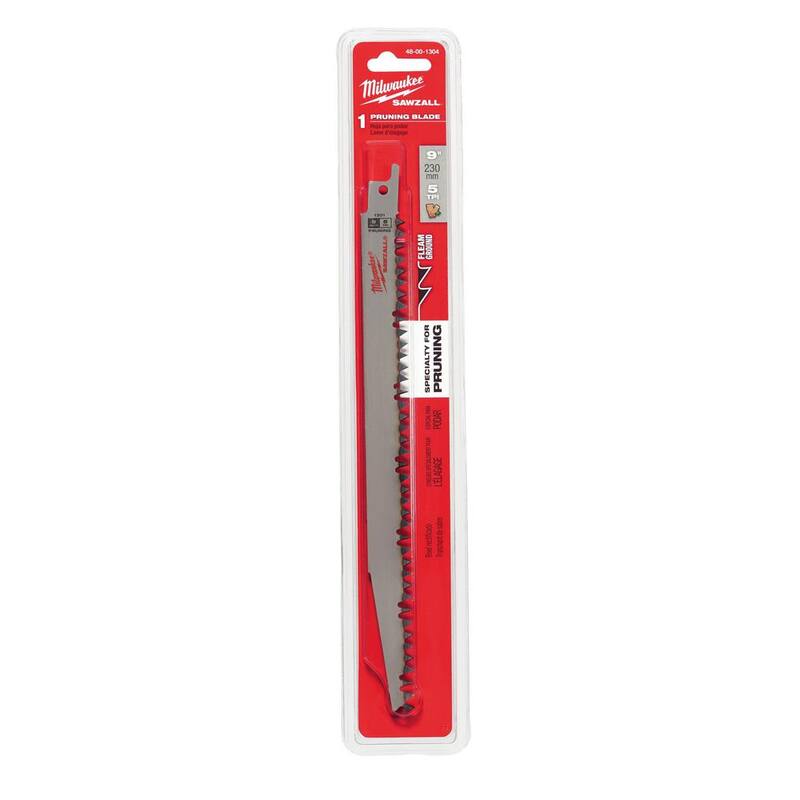 Sierra de podar de 9 pulgadas con 5 TPI para sierra reciproca SAWZALL de Milwaukee (paquete de 1) - 48-00-1304