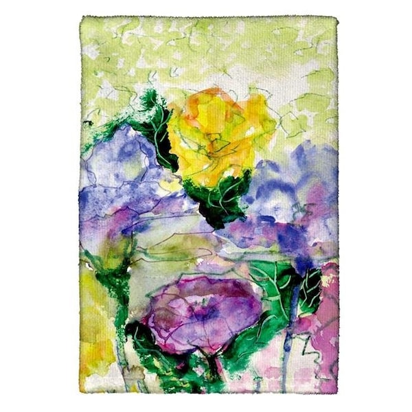 Betsy Drake Betsy Drake KT390 Watercolor Garden Kitchen Towel - KT390