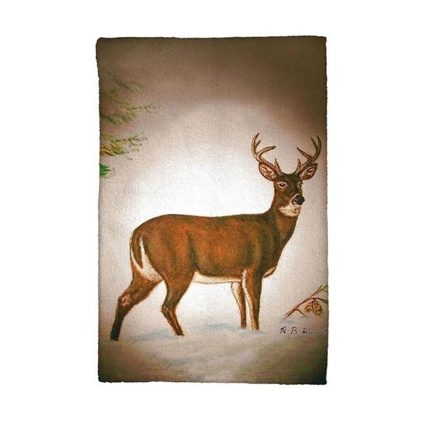 Betsy Drake Betsy Drake KT236 Deer in Snow Kitchen Towel - KT236