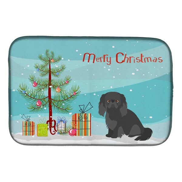 Carolines Treasures Pekingese Christmas Tree Dish Drying Mat - CK3505DDM