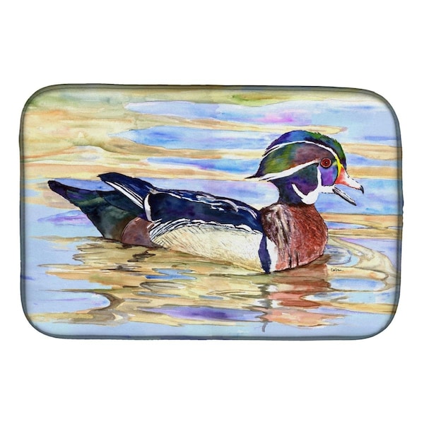 Carolines Treasures Wood Duck Dish Drying Mat - 8831DDM