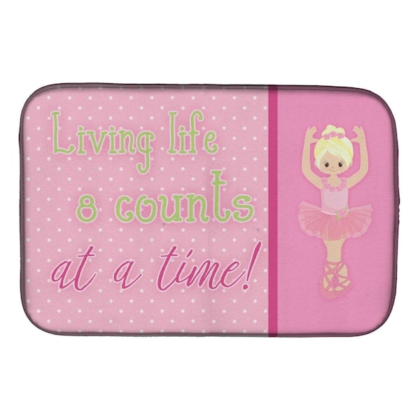 Carolines Treasures Ballet in 8 Counts Blonde Dish Drying Mat - BB5397DDM