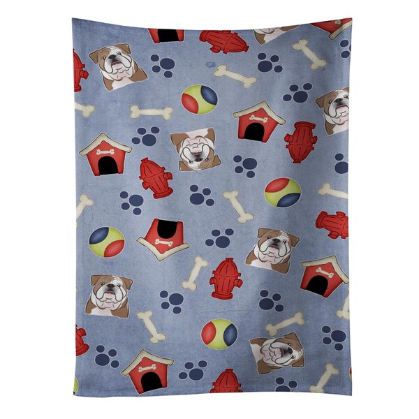 Carolines Treasures Dog House Collection English Bulldog Kitchen Towel - BB3998KTWL