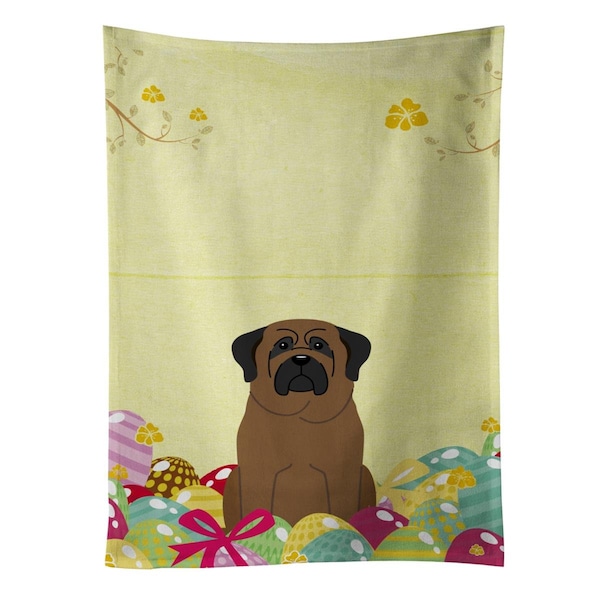 Carolines Treasures Easter Eggs Bullmastiff Kitchen Towel - BB6084KTWL