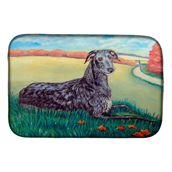 Carolines Treasures Scottish Deerhound Dish Drying Mat - 7521DDM