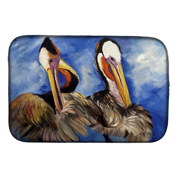Carolines Treasures Pelican Brothers Dish Drying Mat - JMK1022DDM
