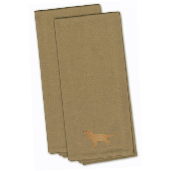 Carolines Treasures English Cocker Spaniel Tan Embroidered Kitchen Towel - BB3412TNTWE