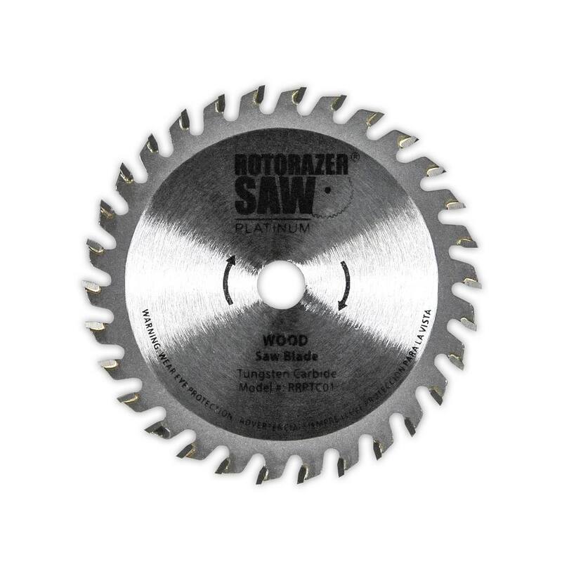 Juego de 3 cuchillas de sierra de reemplazo oficial para ROTORAZER SAW Platinum RZ200 y RZ120 - 10RT01RBP01