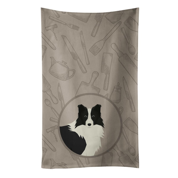 Carolines Treasures Border Collie in the Kitchen Kitchen Towel - CK2169KTWL