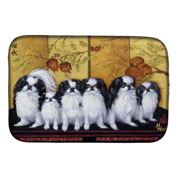 Carolines Treasures Japanese Chin Tea House Dish Drying Mat - MH1060DDM