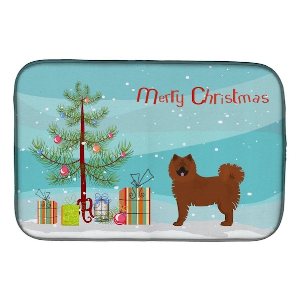 Carolines Treasures Eurasier or Eurasian Dog Christmas Tree Dish Drying Mat - CK3454DDM