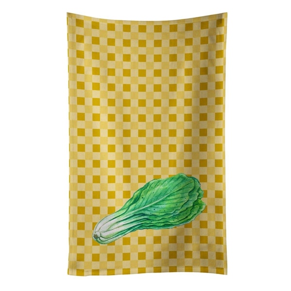 Carolines Treasures Mustard on Basketweave Kitchen Towel - BB7204KTWL