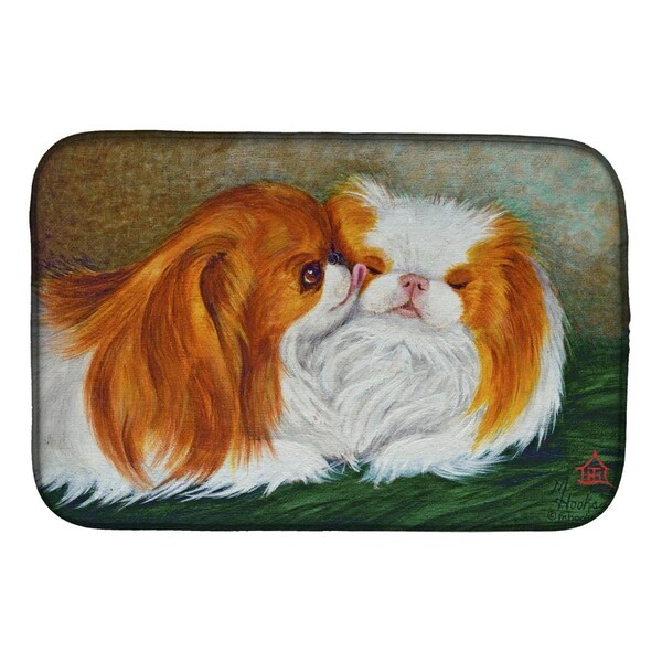 Carolines Treasures Japanese Chin Best Friends Dish Drying Mat - MH1045DDM