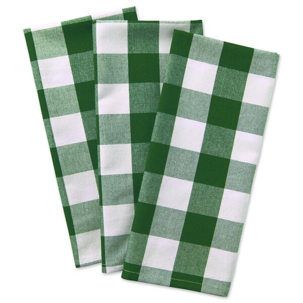 Fastfood Shamrock Green Buffalo Check Dish Towel - FA2567158