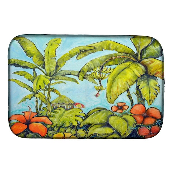 Carolines Treasures Banana Cabana Dish Drying Mat - MW1268DDM
